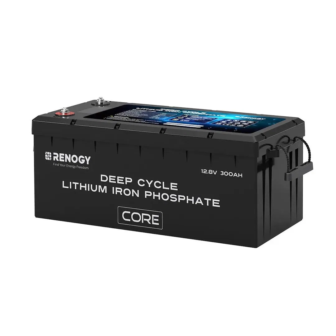 RBT12300LFPSH-G2-US – RENOGY Battery, Group 8D 12 Volt Top Terminals Lithium Iron Phosphate Style (LiFePO4) Deep Cycl...